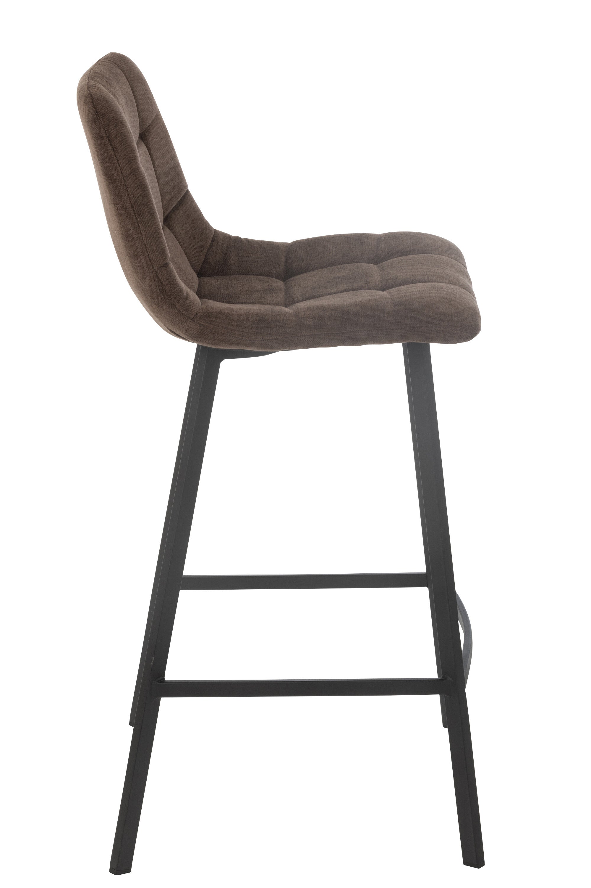 J-Line barstoel Kent - metaal/polyester - bruin