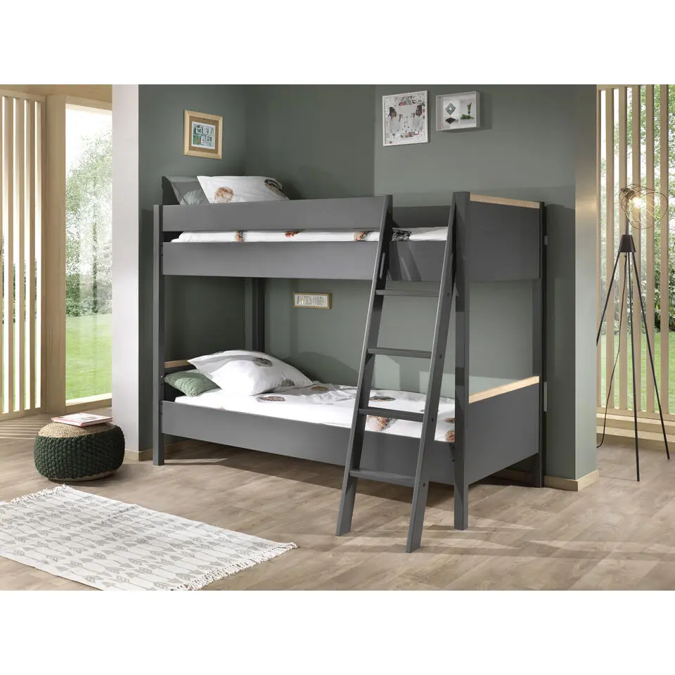 Stapelbed London 90x200 - antraciet