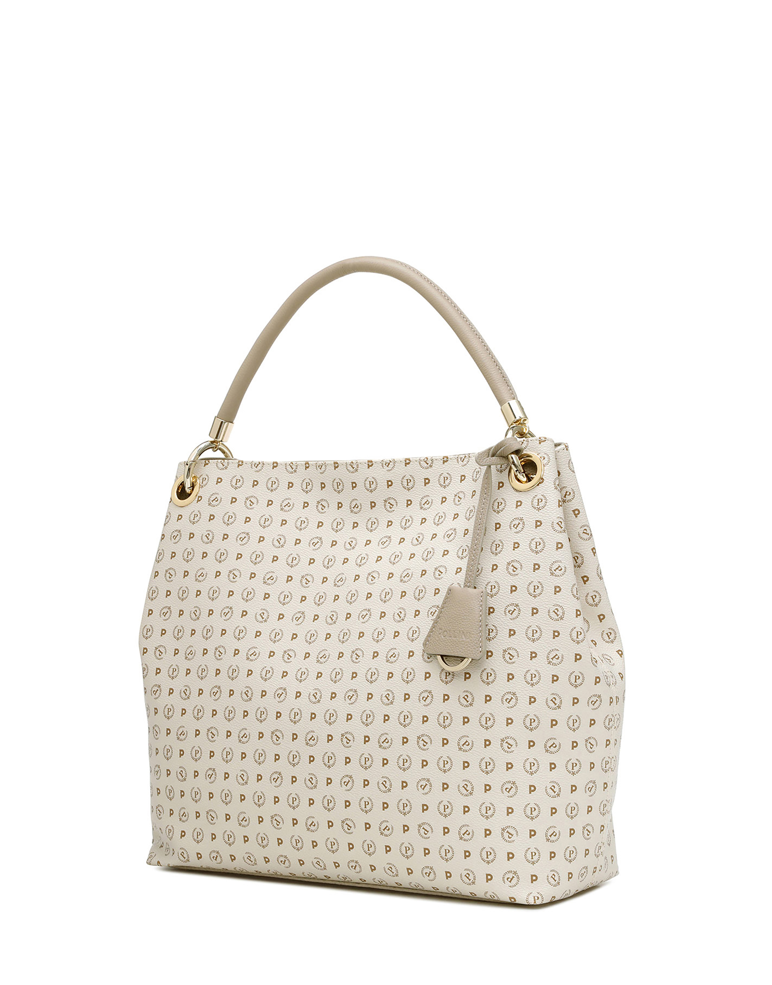 Borsa A Spalla Heritage Logo Classic Avorio/ghiaccio