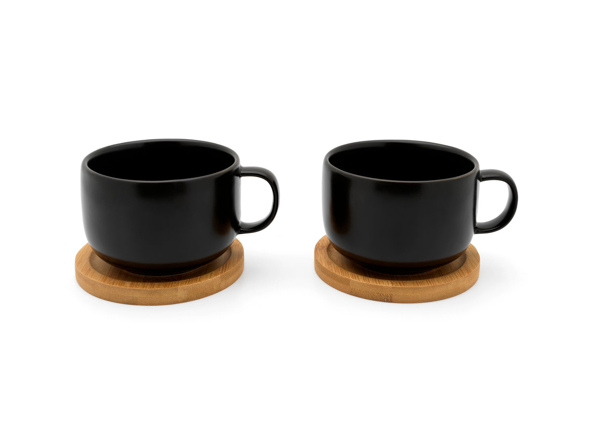 Bredemeijer - Theekop Umea 250ml zwart s/2