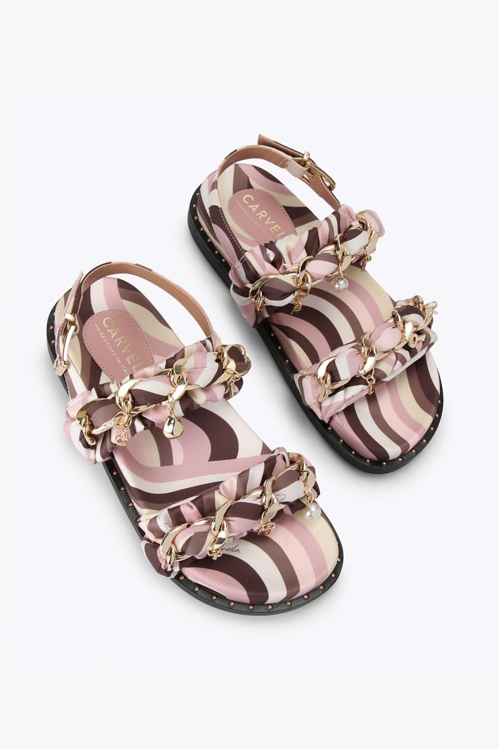 Carvela Caramella Footbed' Fabric Sandals