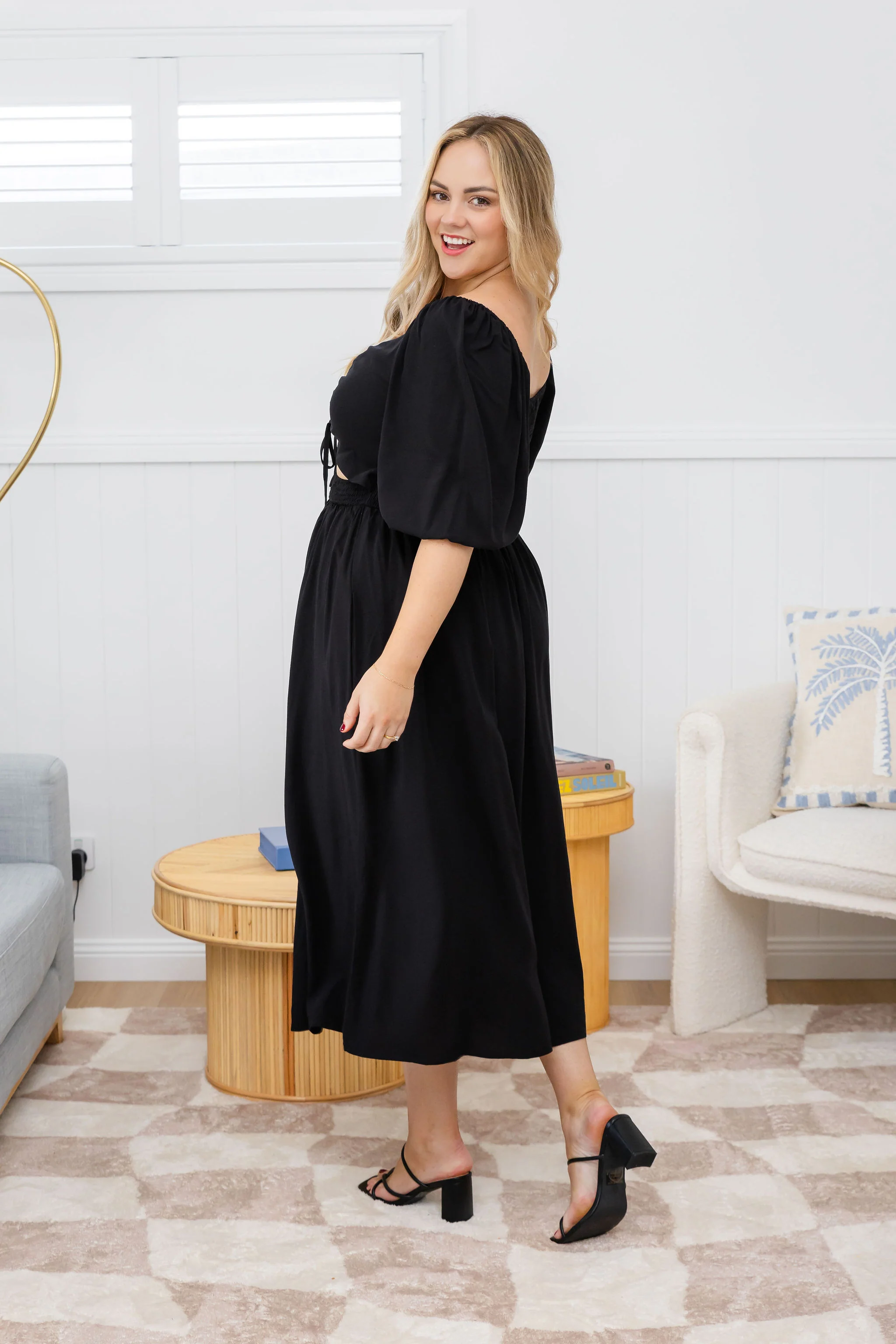Pippa Cut Out Dress in Black