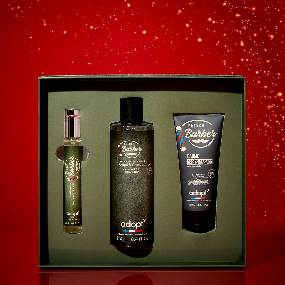 French BarberCoffret eau de parfum 30 ml   gel douche 250 ml   apres rasage