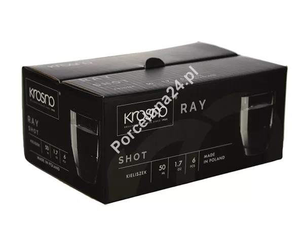 Kpl. kieliszków do wódki 50 ml (6 szt.) Krosno - Ray C940