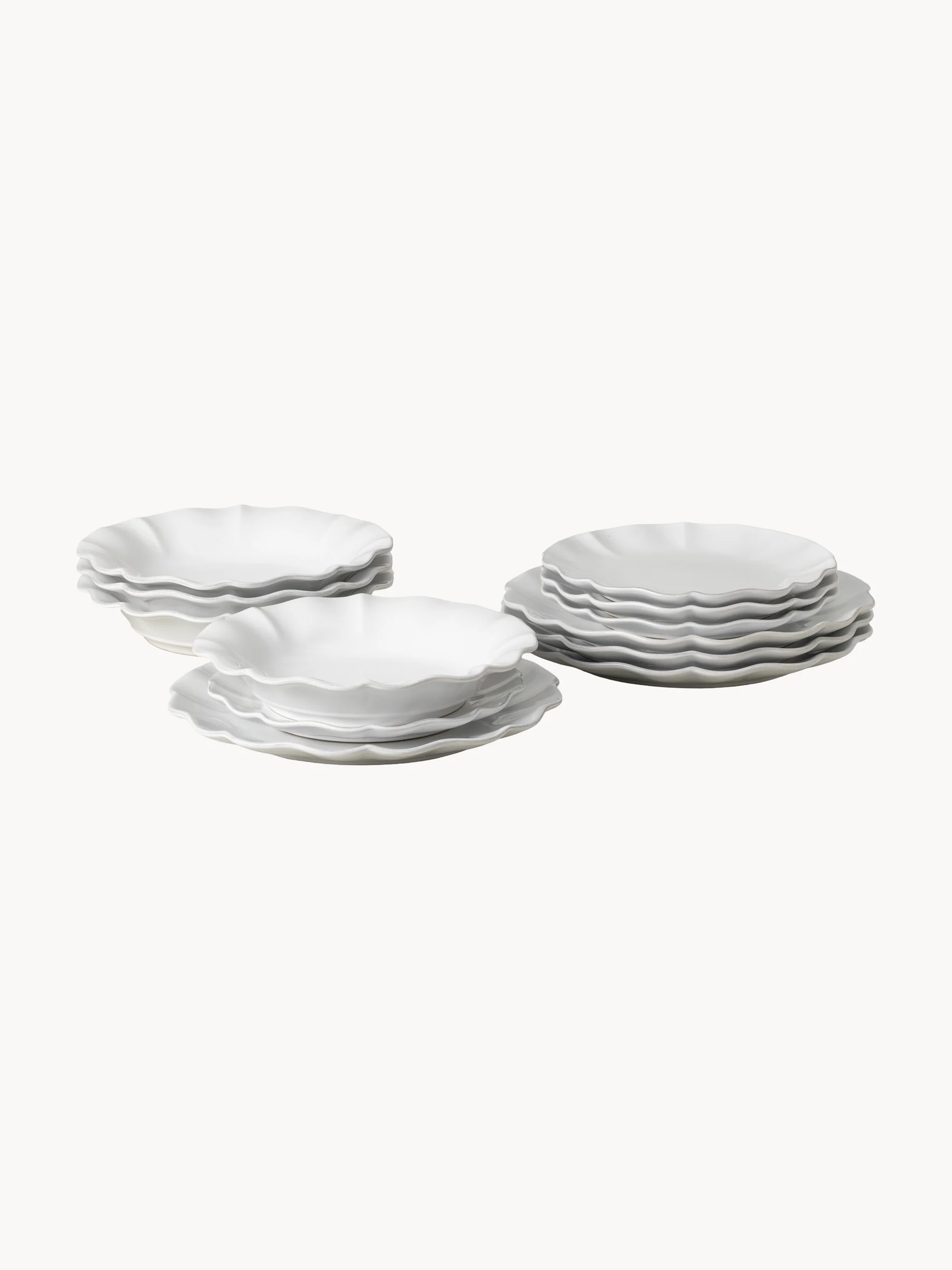 Geschirr-Set Costa Nova aus Steinzeug, 12er-Set