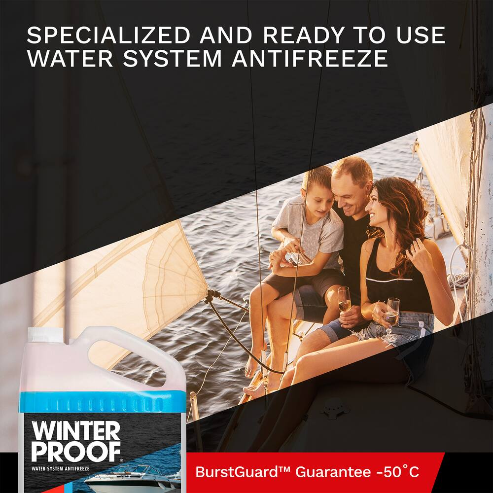 WinterProof™ - Marine Water System Antifreeze with BurstGuard™ Guarantee -50°C, 3.78 L