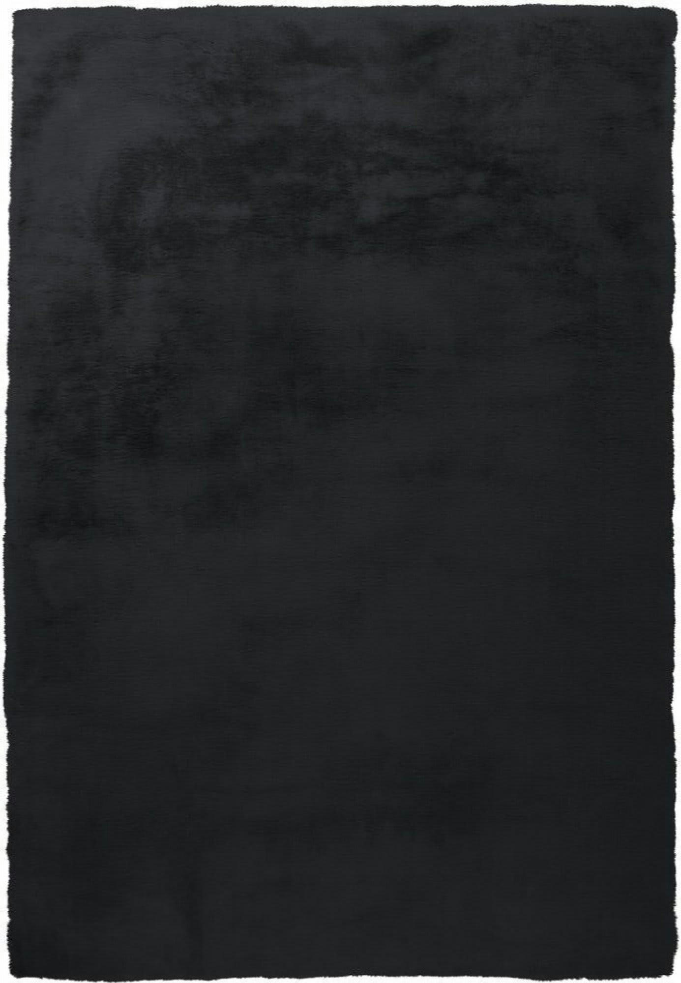 - Tapis tissé Polyester Noir