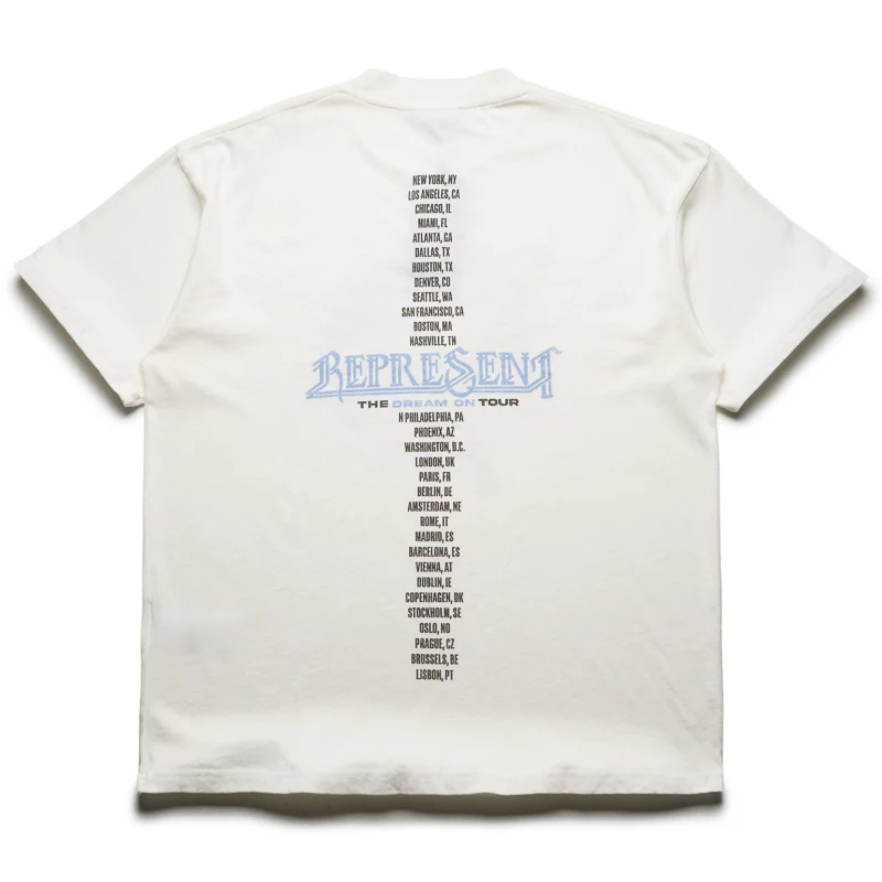 Represent Golden Tour Tee - Flat White