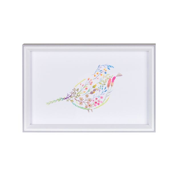 QUADRO 30 CM X 20 CM AQUARELA FLORAL I