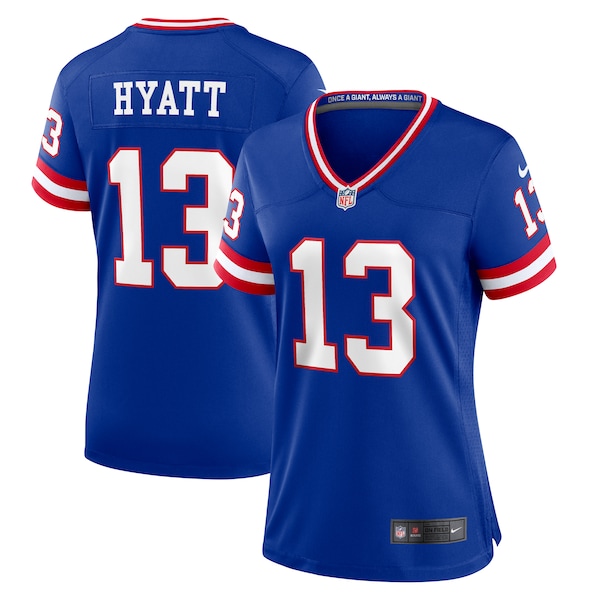 Jalin Hyatt New York Giants Nike Women's Team Game Jersey -  Royal