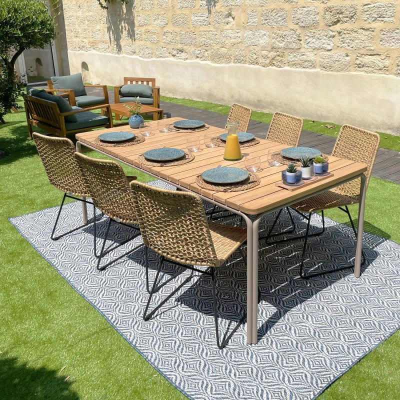 ASTI - Table de jardin en bois d'acacia fsc  200 cm