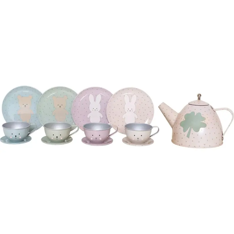 Spielset 15-teilig Teddy & Bunny