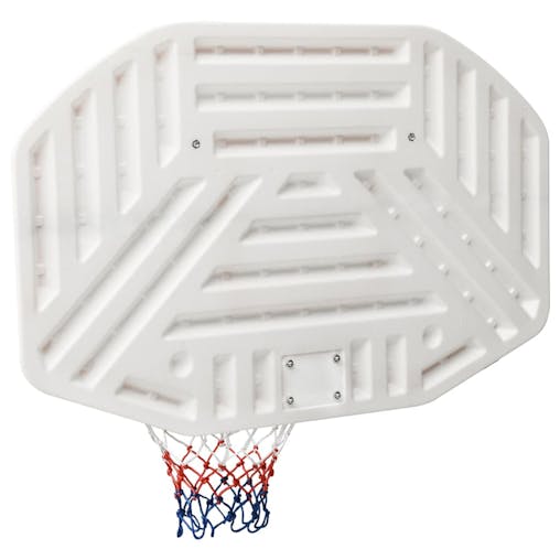 NNEVL Basketball Backboard White 109x71x3 cm Polyethene