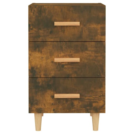 NNEVL Bedside Cabinet Smoked Oak 40x40x66 cm Engineered Wood