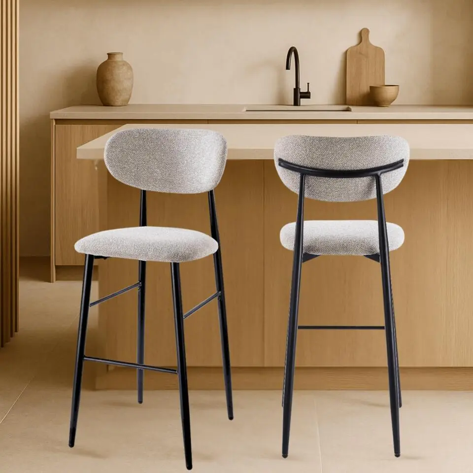 DS4U - Sumi barkruk 75 cm beige - naturel poot