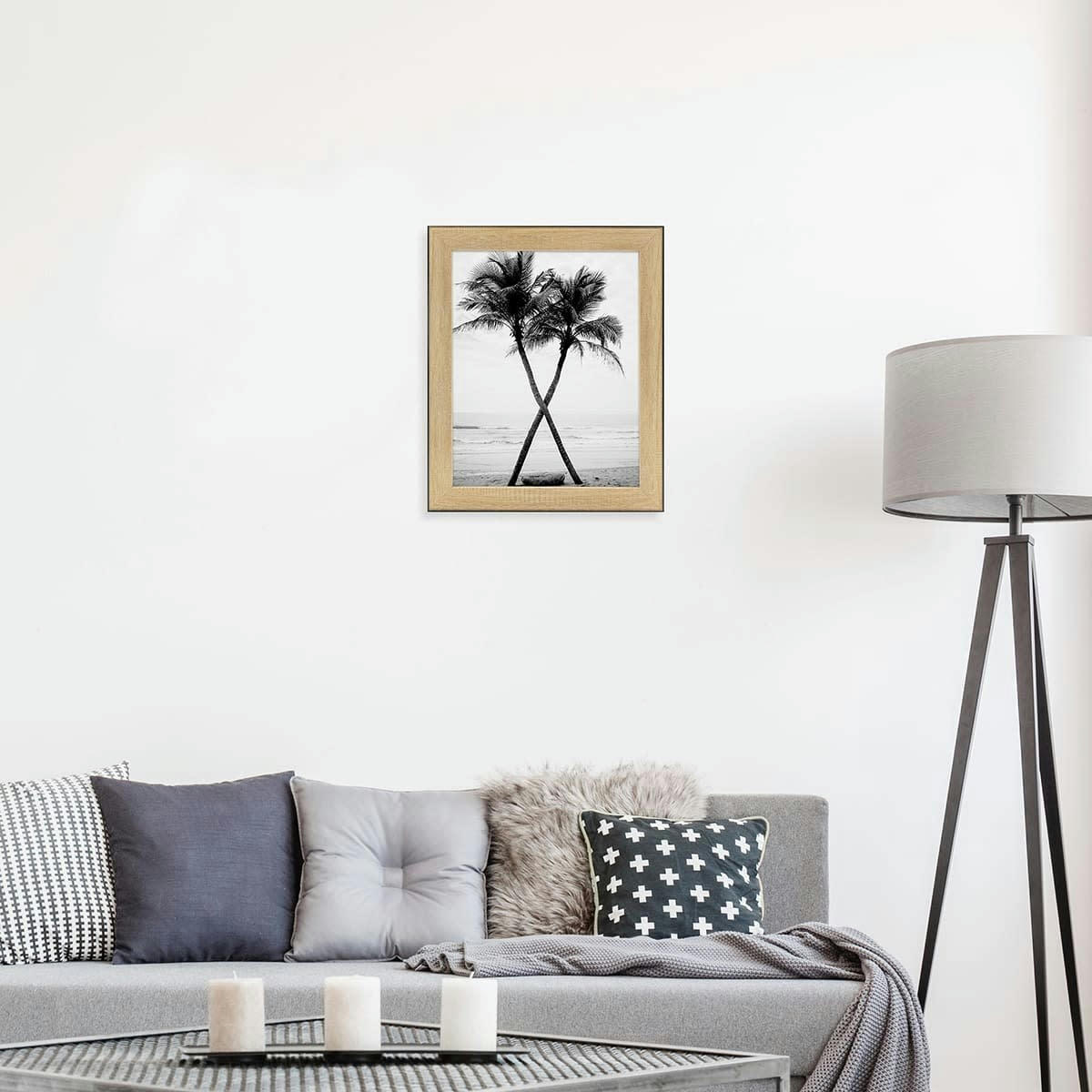 NEWTON - Cadre photo bois noir 24x30 cm résine recyclée