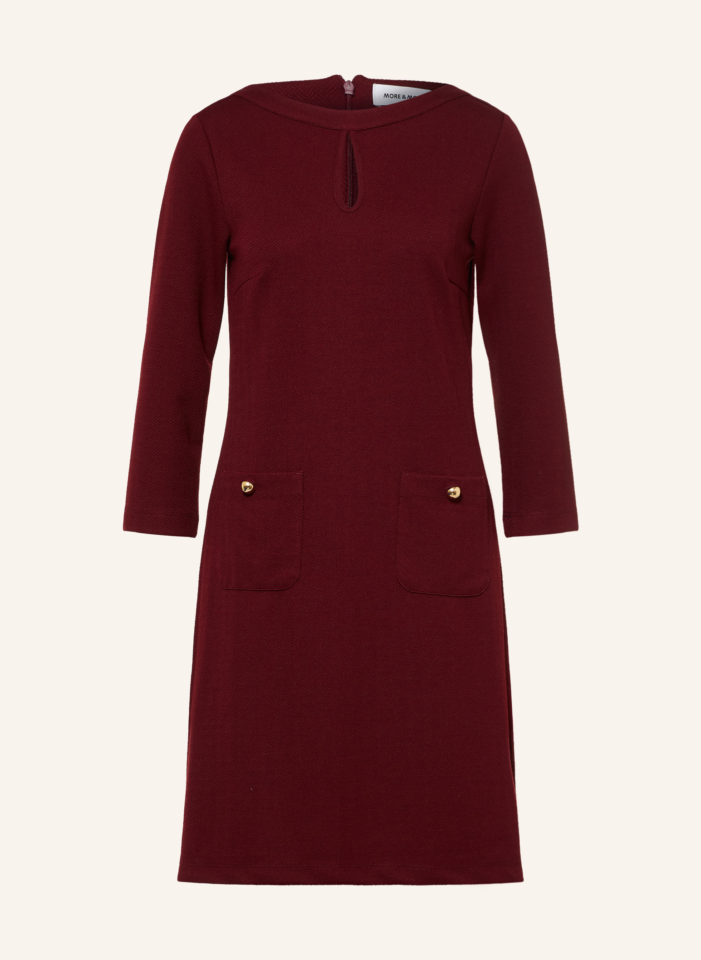 MORE & MORE Kleid mit Cut-out und 3/4-Arm