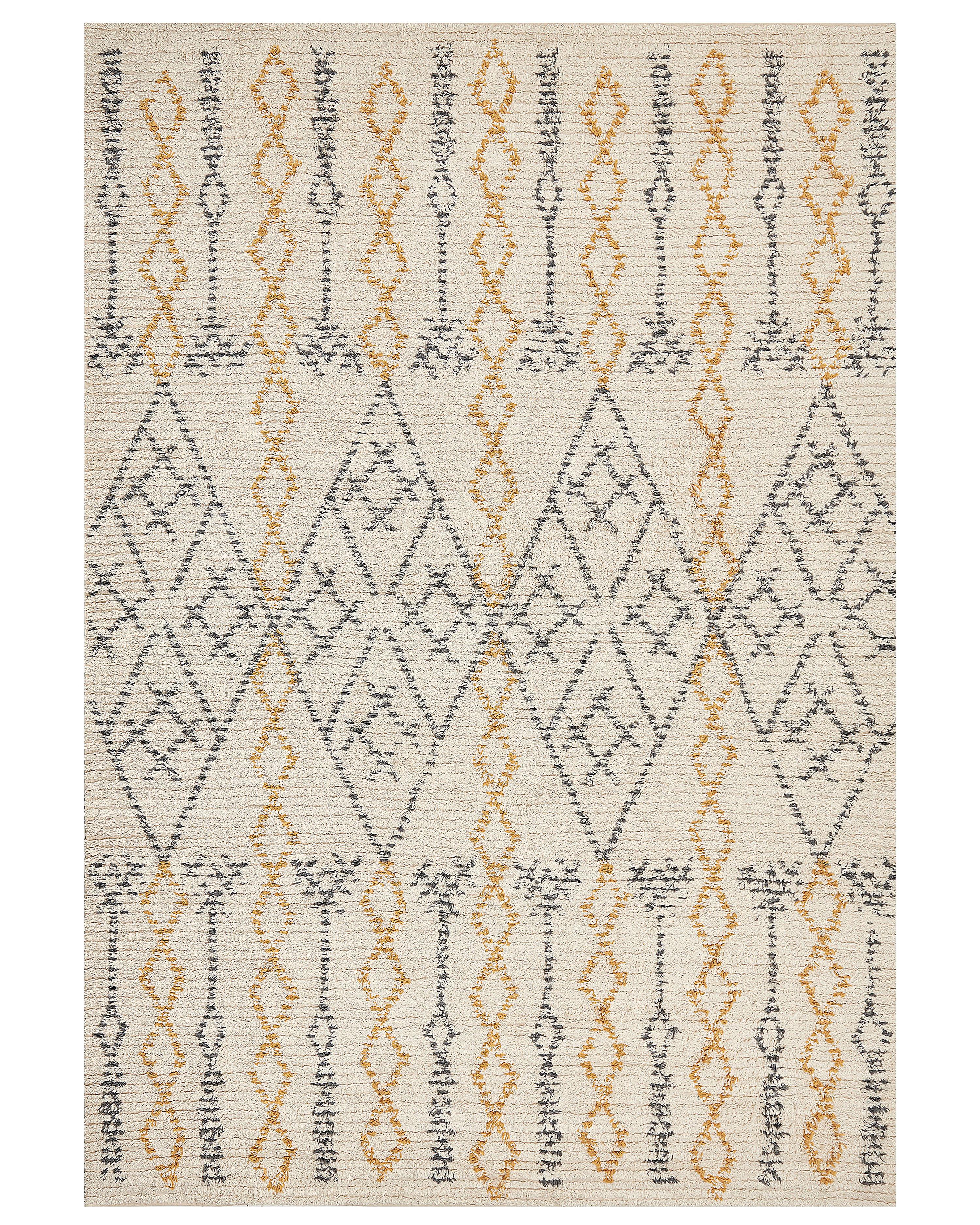 Rug KADAPA Beige 140 x 200 cm Cotton
