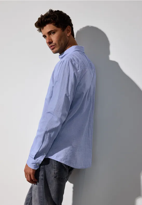Chambray Strukturhemd
