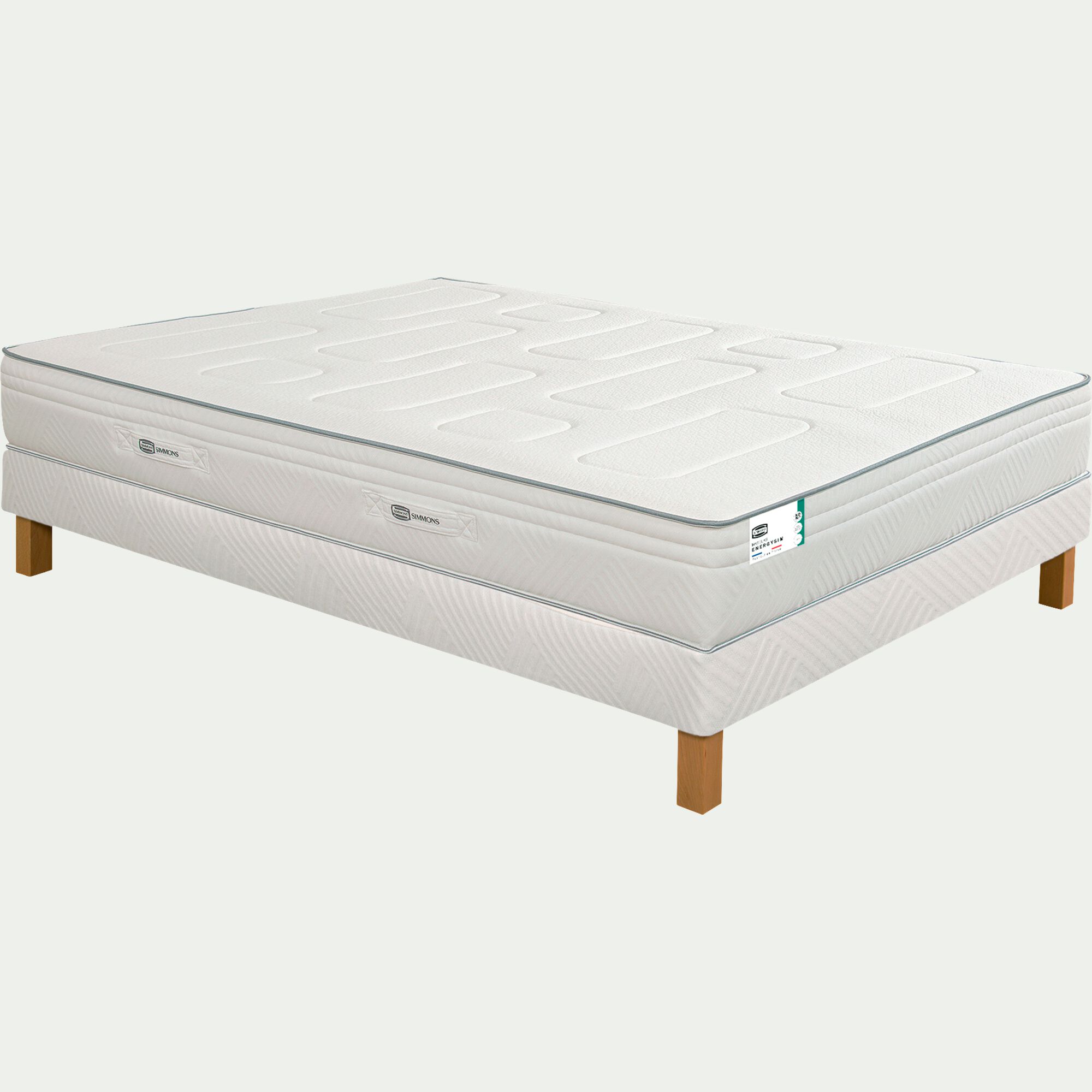 SIMLAT - Sommier tapissier Simmons 15 cm - 140x190 cm