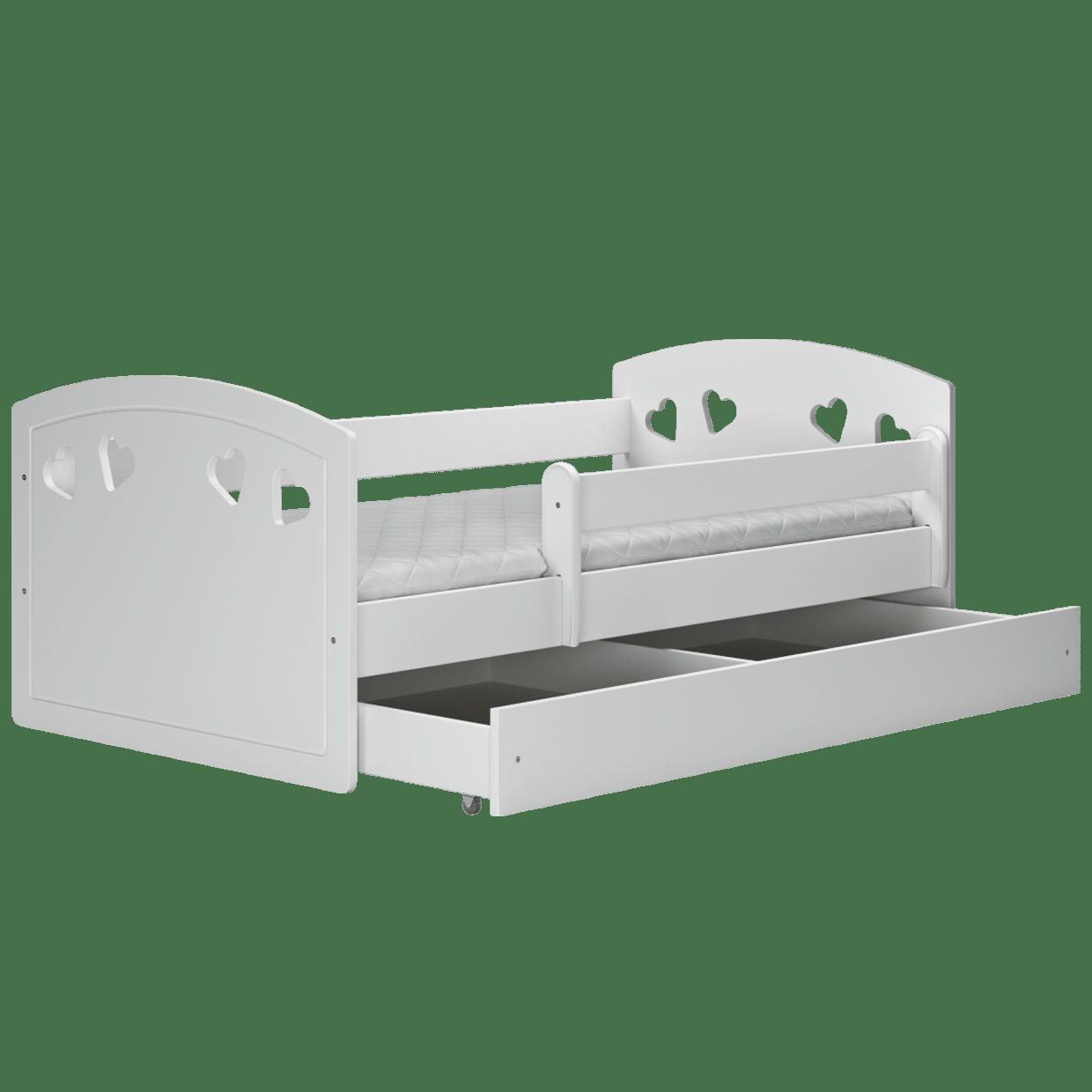 JULIA - Lit Enfant à barrière 140x80 cm avec tiroir - matelas non inclus