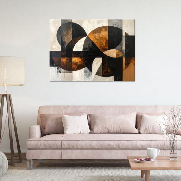 Obraz do salonu sypialni biura loftu, Geometryczne formy abstrakcja 30x20
