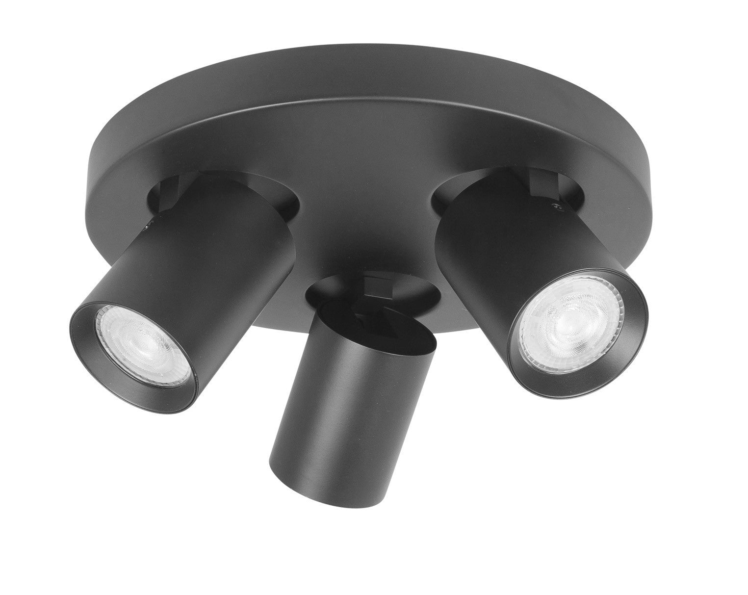 Highlight spot Oliver - 3 lichts - 25 x 13  cm - zwart