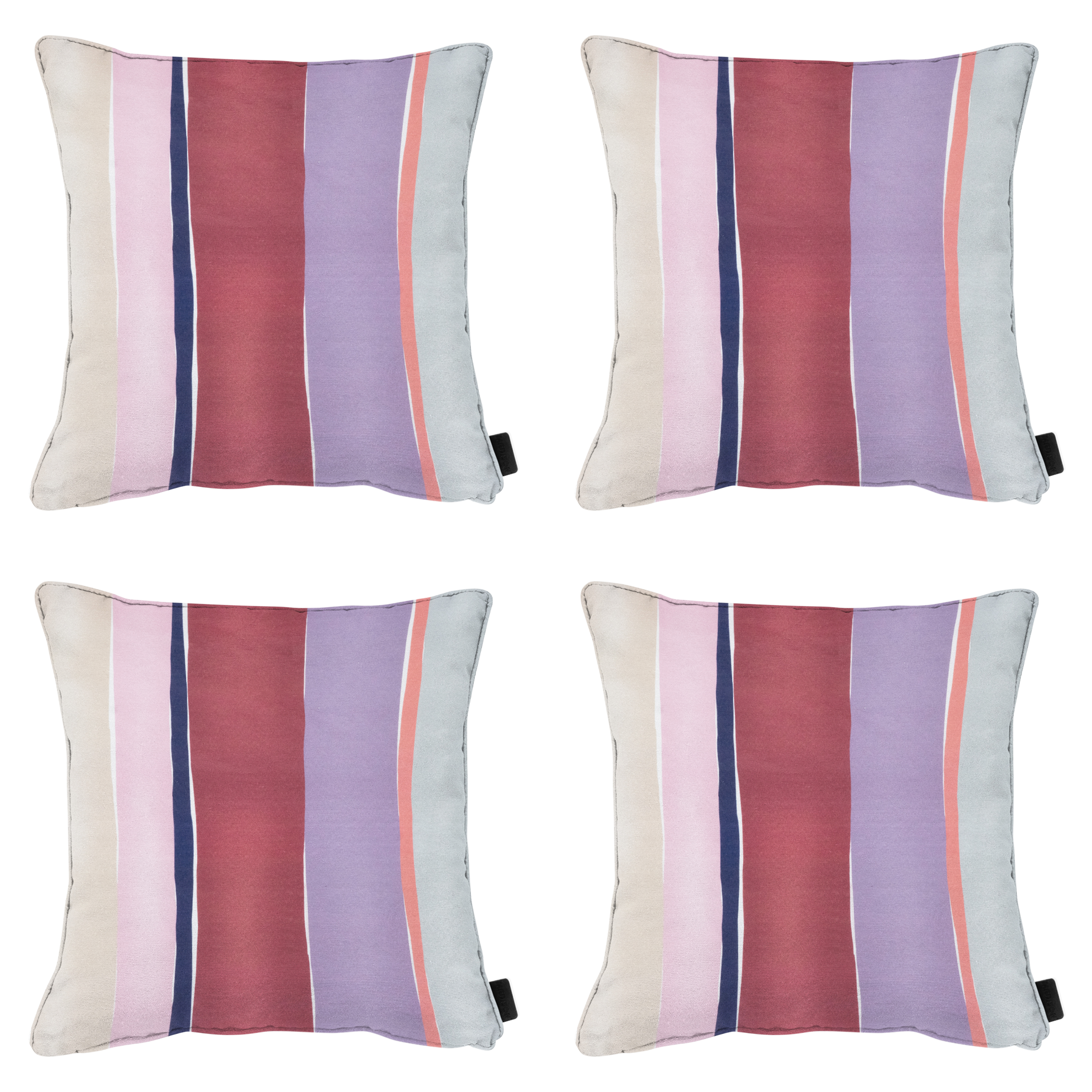 Madison sierkussen Nox - mulitkleur - 50x50x10cm - set van 4
