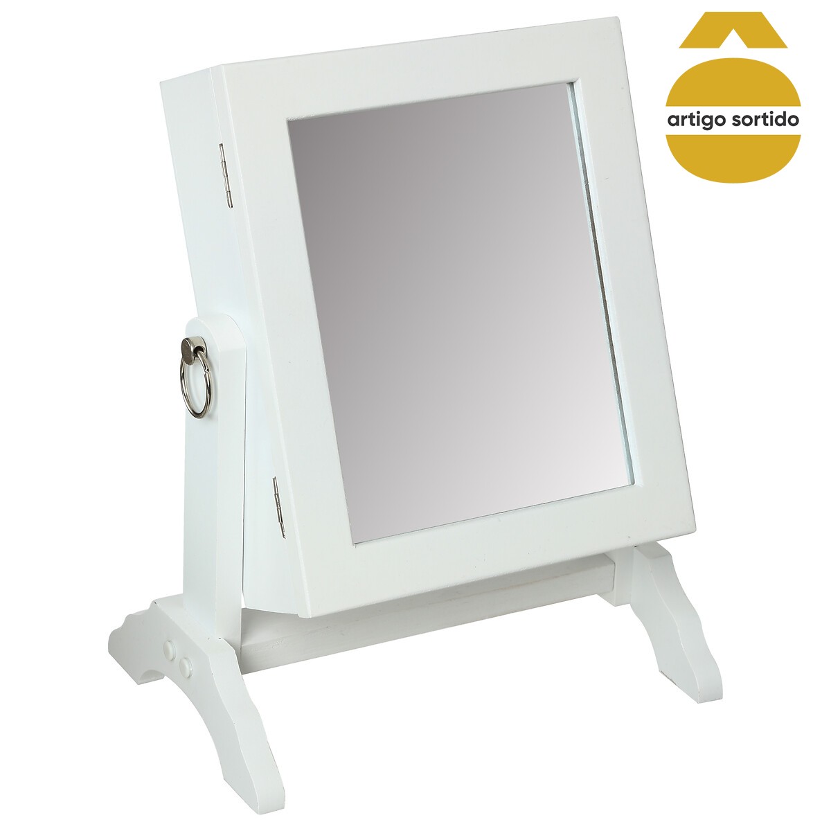 Móvel de bijuteria com espelho