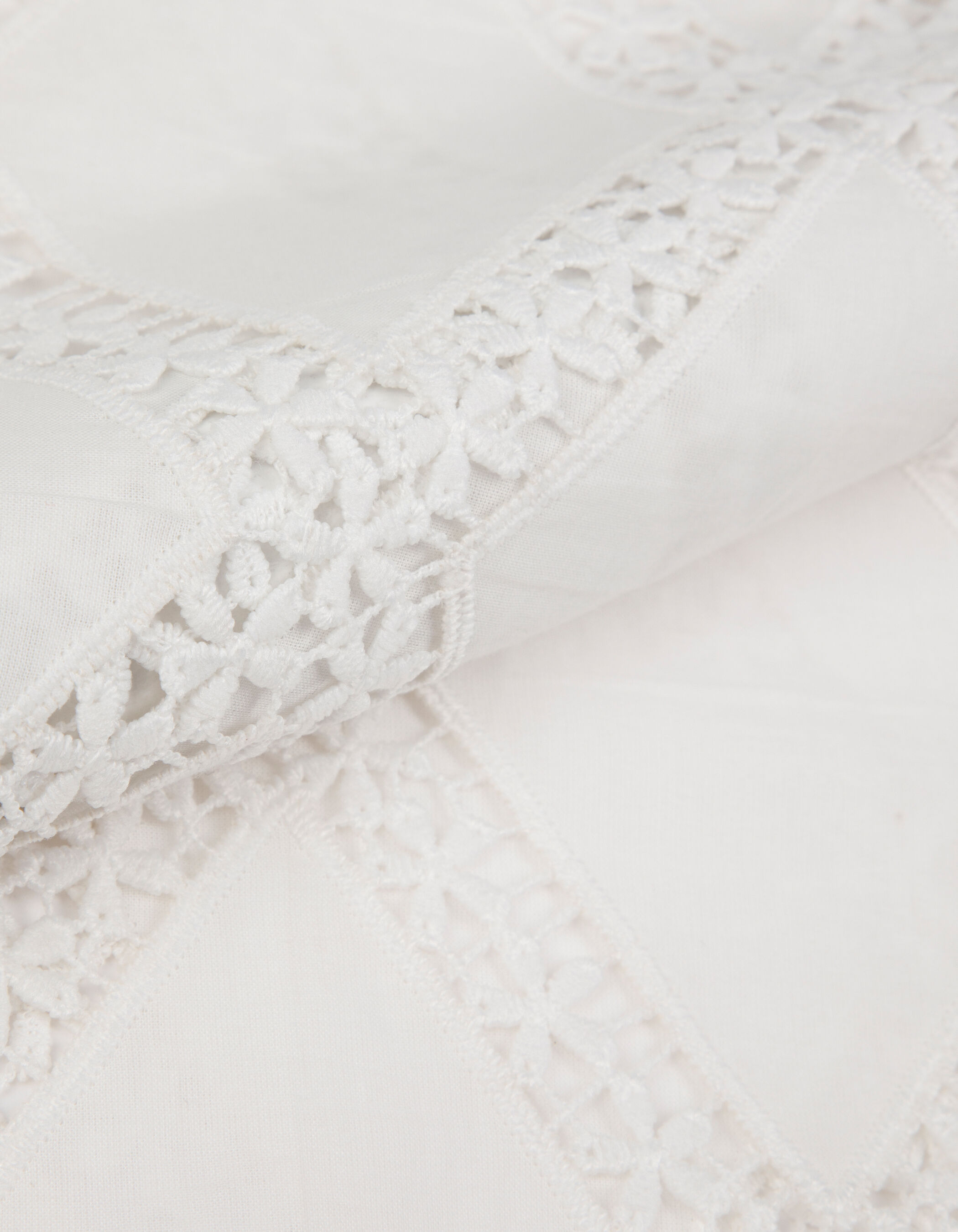 Blouse rouge galons dentelle réversible devant/dos Femme