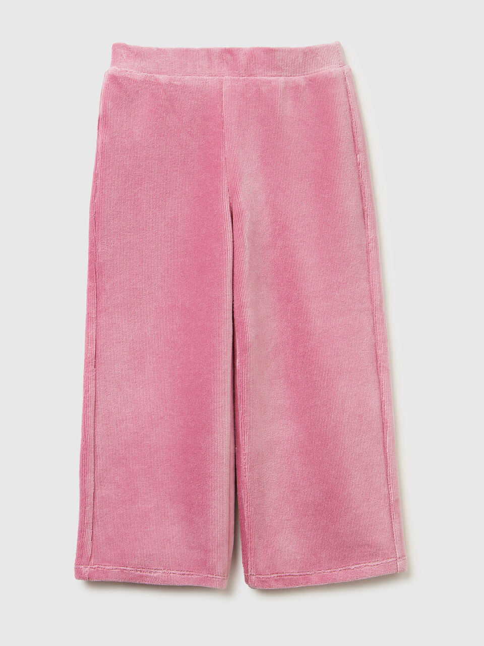 Wide chenille trousers