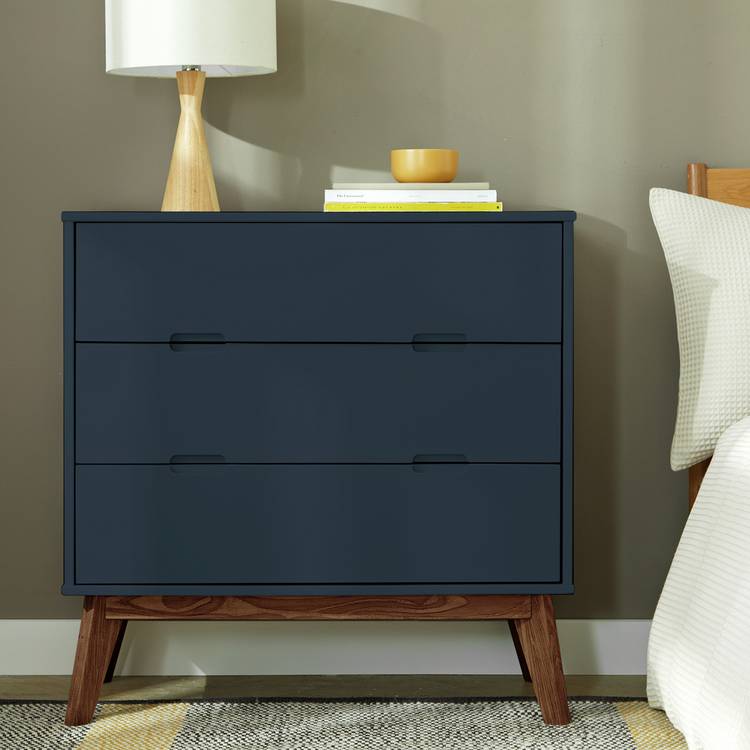 Habitat Pimlico 3 Drawer Chest - Blue