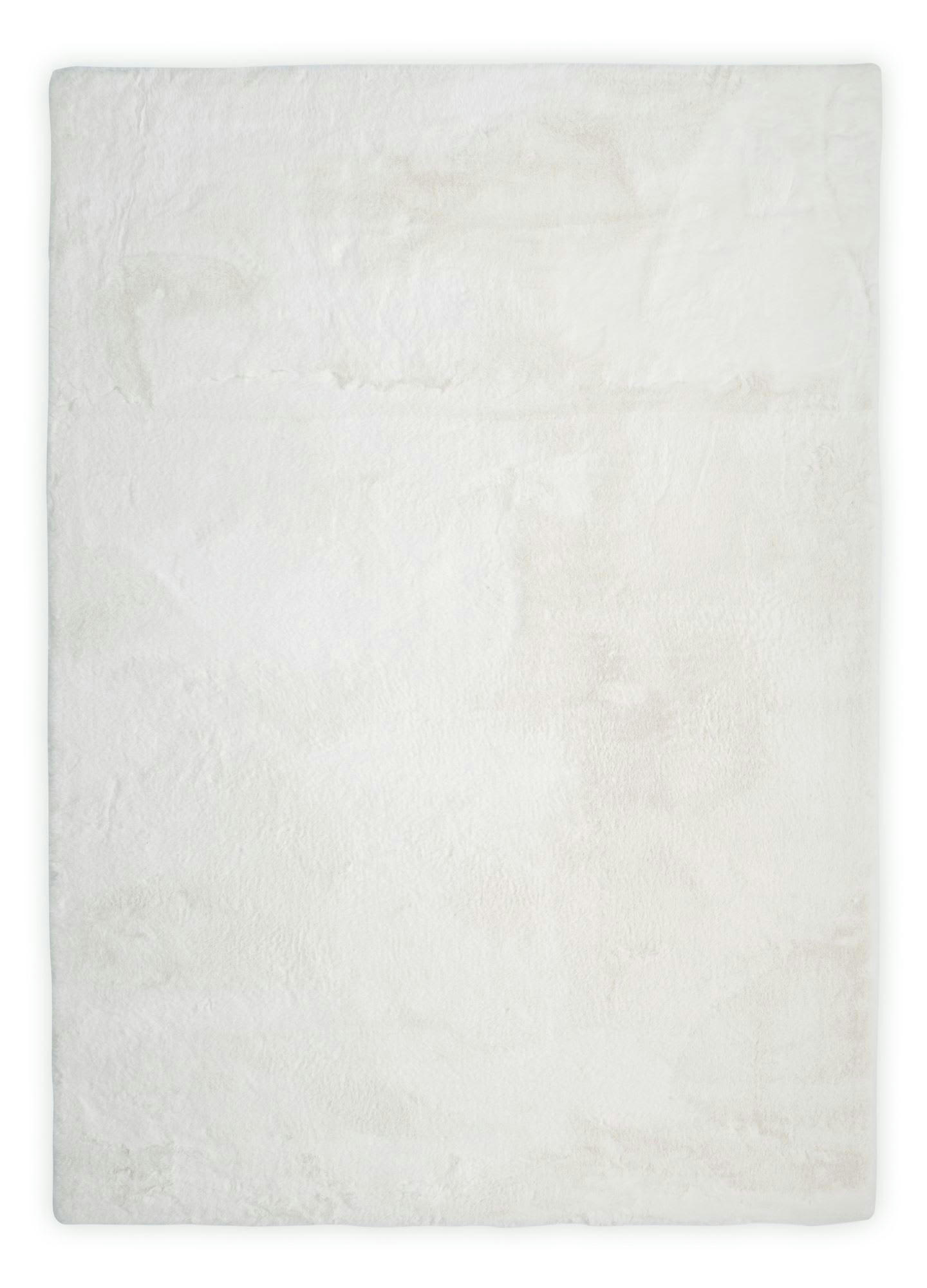CHIARA - Tapis tissé à la machine en polyester - blanc