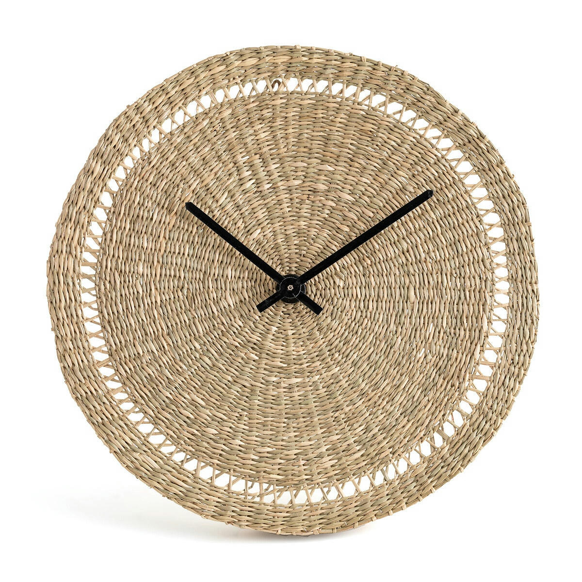 Horloge ronde en herbier Ø40 cm, Jutlo