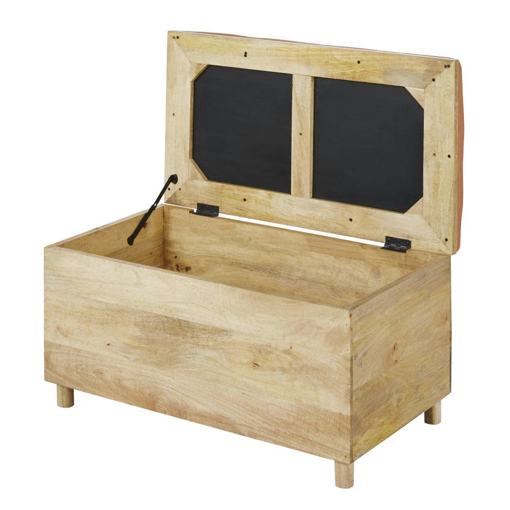 ISORA - Banquette coffre et assise saumon