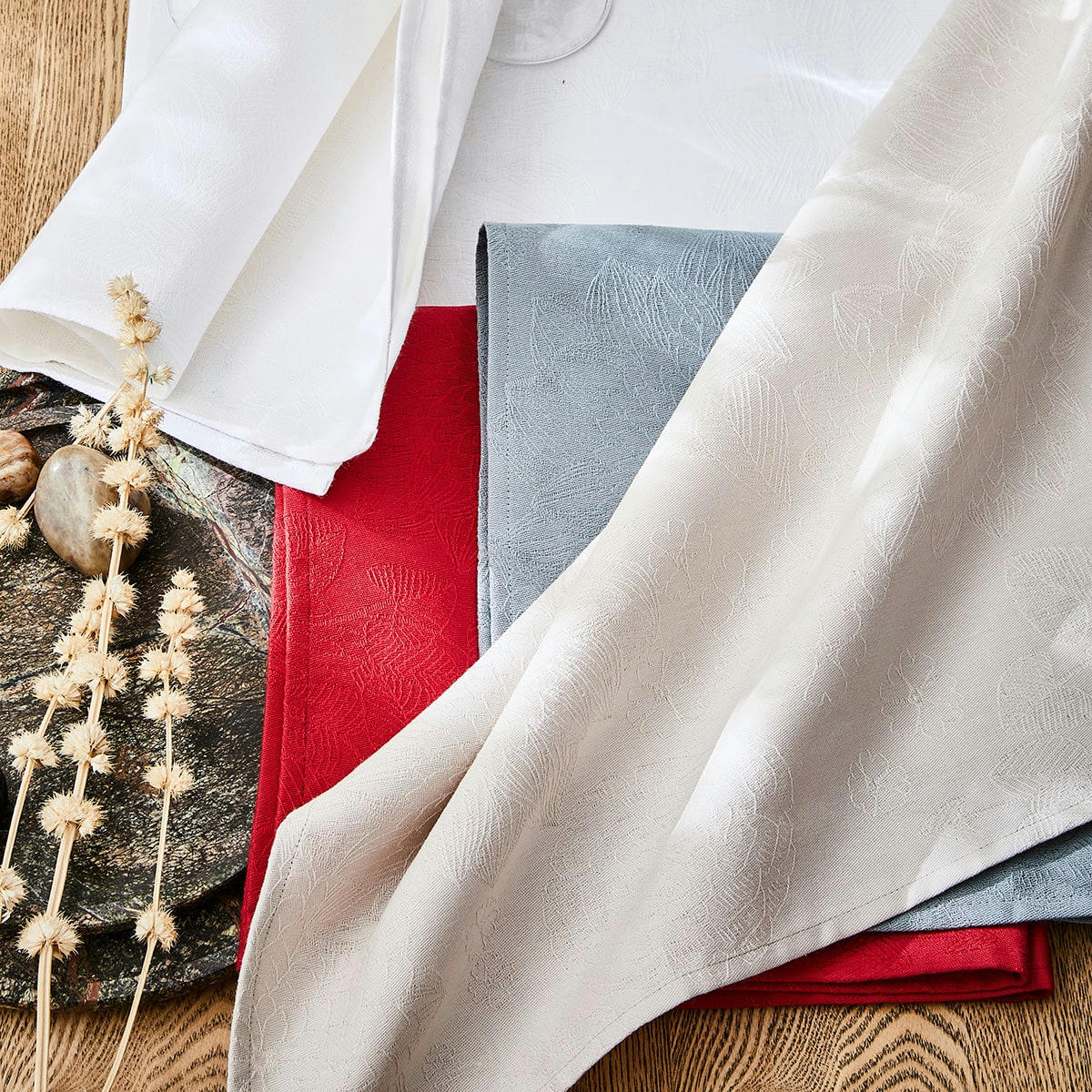 MARIE-GALANTE - Serviette en coton flamboyant 58 x 58