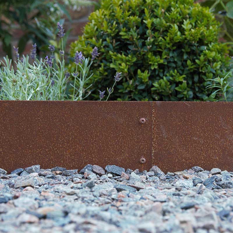Planteringskant rak corten, 120x500 mm