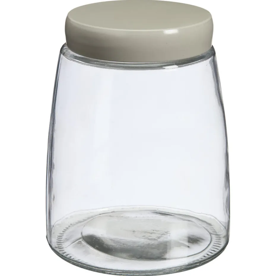 Kwantum Voorraadpotten & Blikken | Voorraadpot Glas Zand – 12,5×16 Cm 16 Cm 016CM
