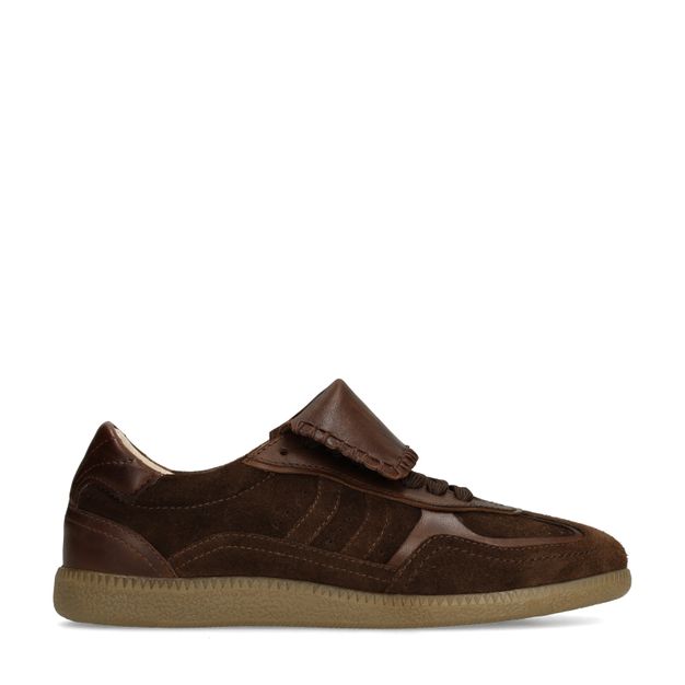 Bruine suède sneakers