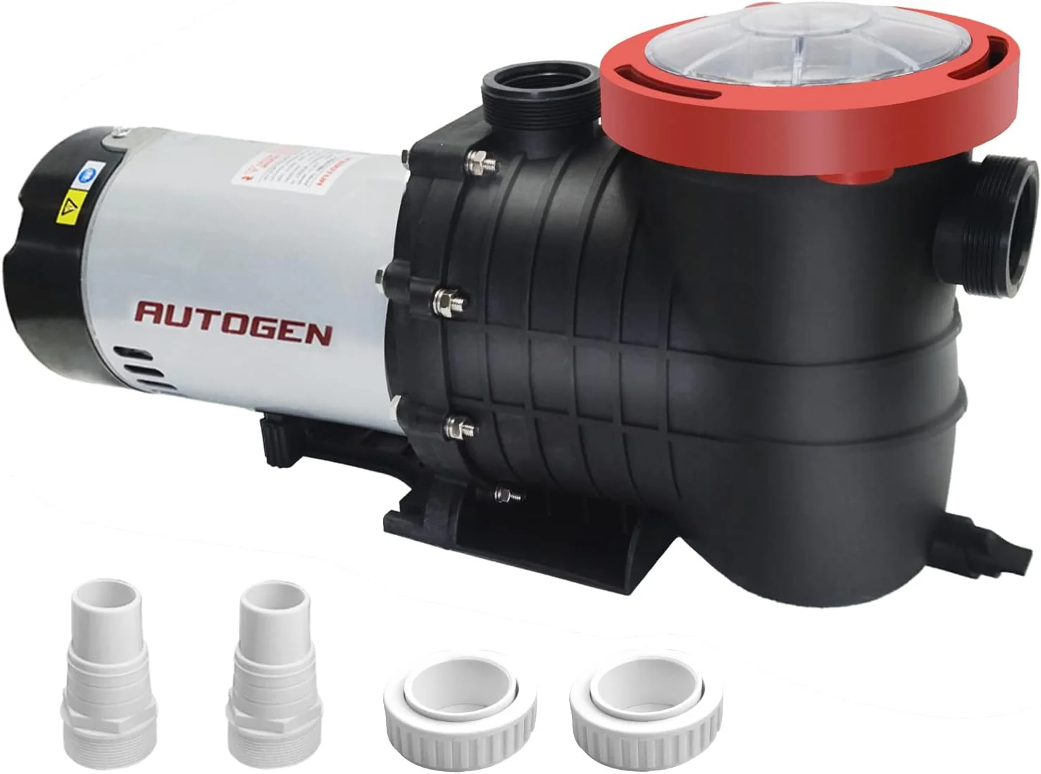 1.5 HP Pool Pump, 7500 GPH Swimming Pool Pump, 115V/230V Dual Voltage Pool Pump,1100 W Above Ground Pool Pump with Strainer Basket and Drain Plug(2.0HP+Dual Voltage)