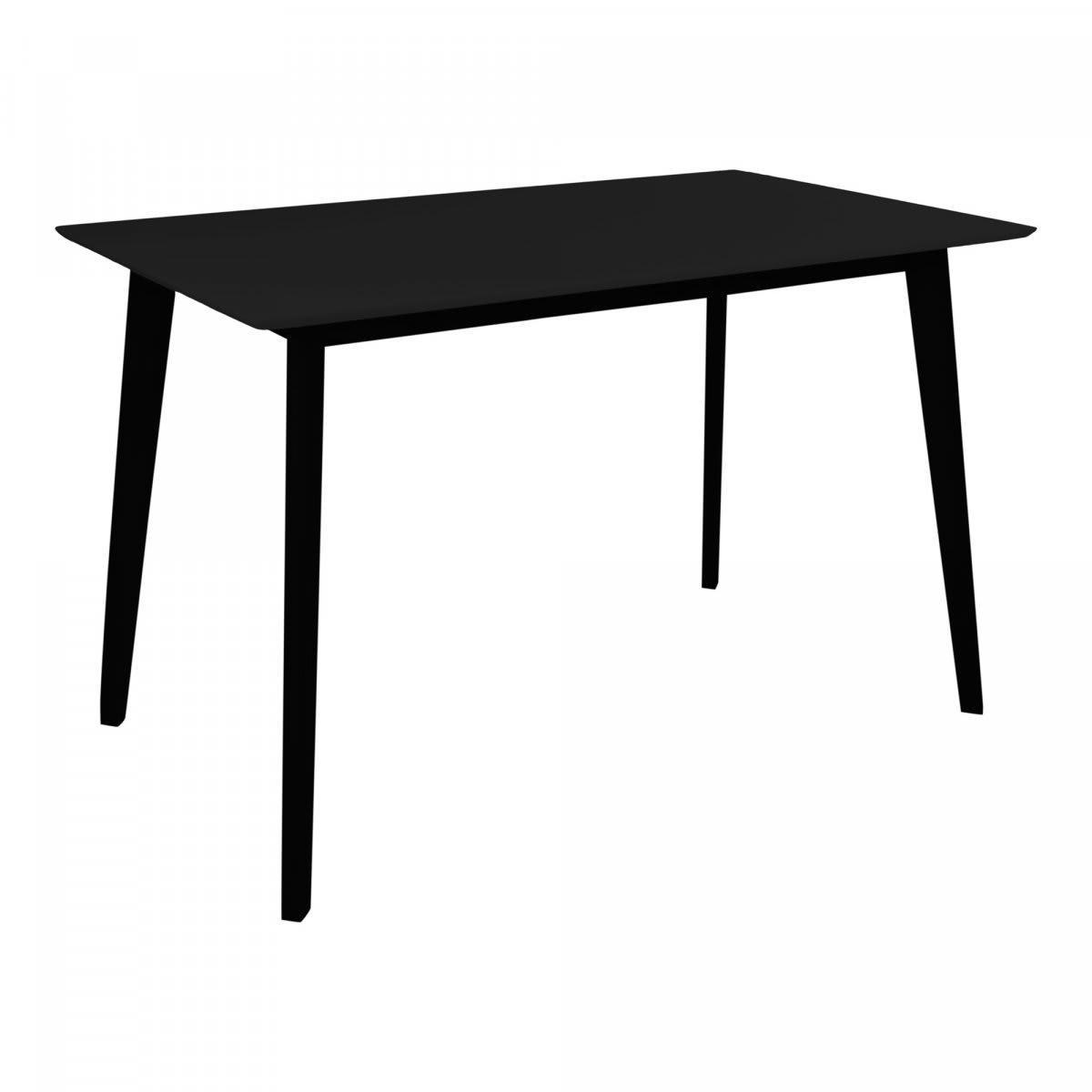 SIANA - Table à manger 120x70cm en bois noir