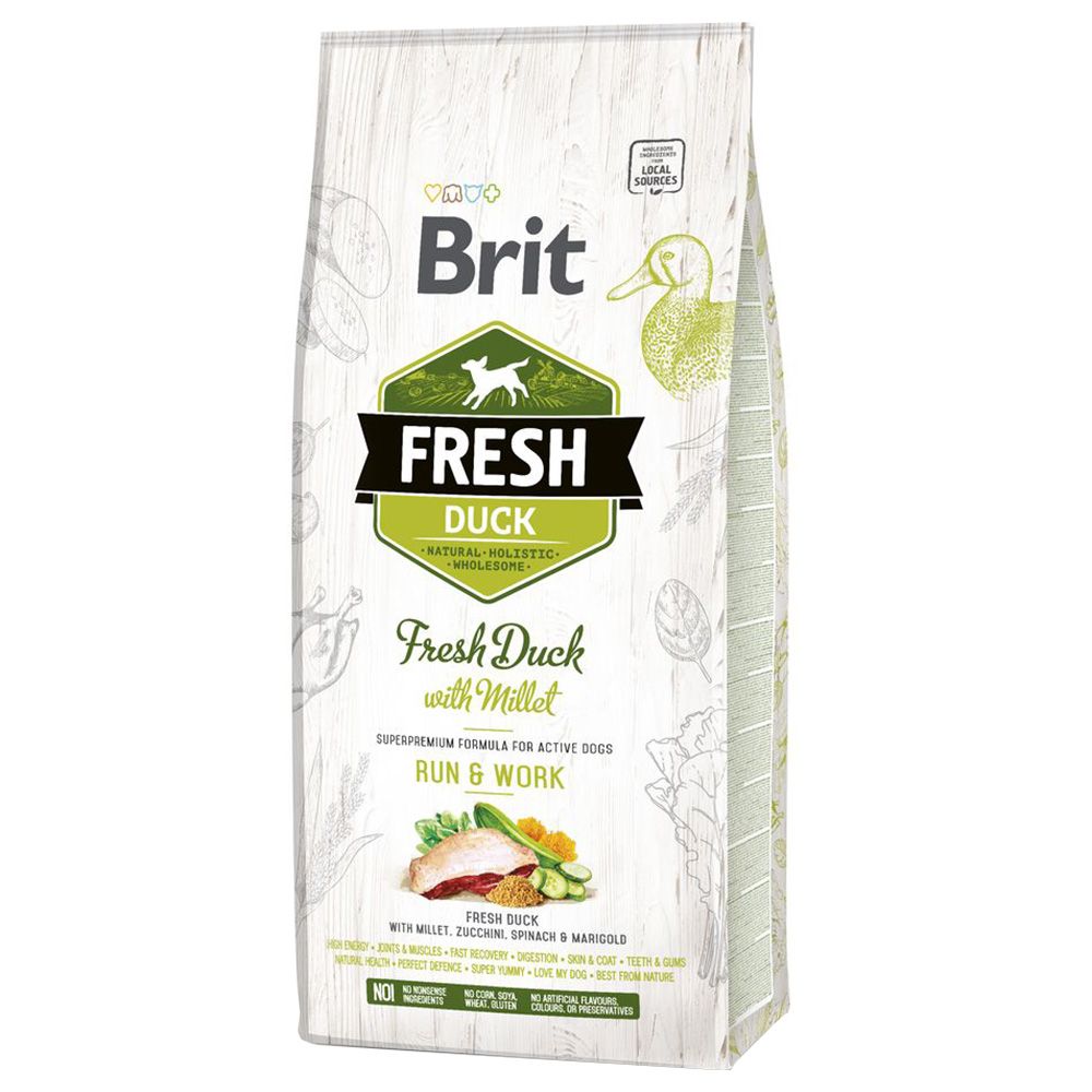 Brit Fresh duck with millet Active Run & Work