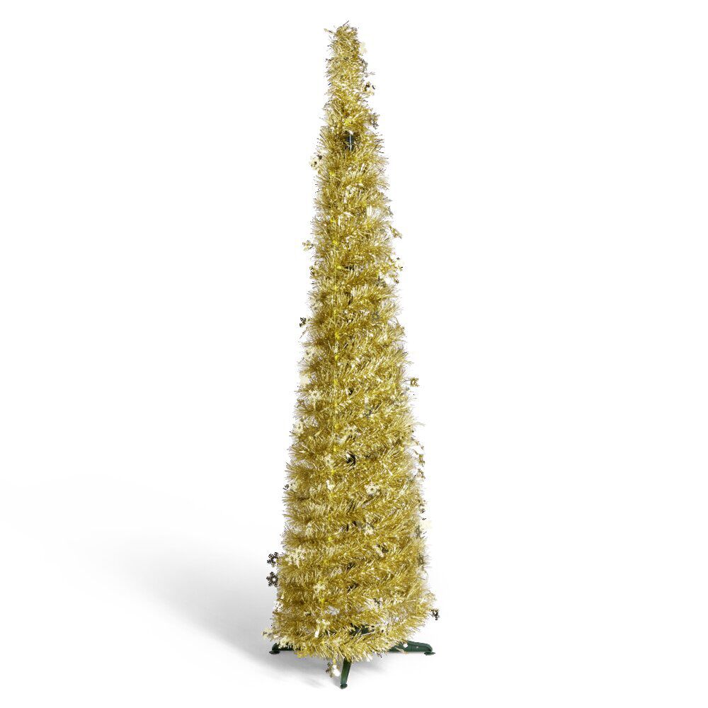 Sapin de No&euml;l artificiel POP UP doré Ø30xH120cm
