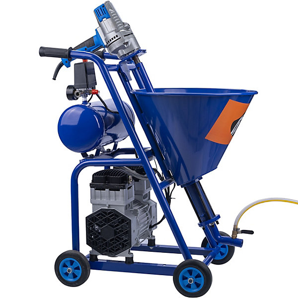 Machine à Projeter Blue Dragon BD41 - 4100W, 15L/min 20MPa, Cuve 25L, Mélange Intégré, Enduits - Mortiers