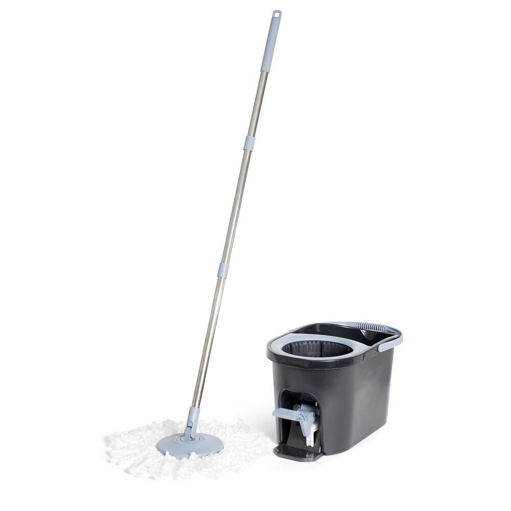 Seau essoreur 5L à pédale avec balai rotatif