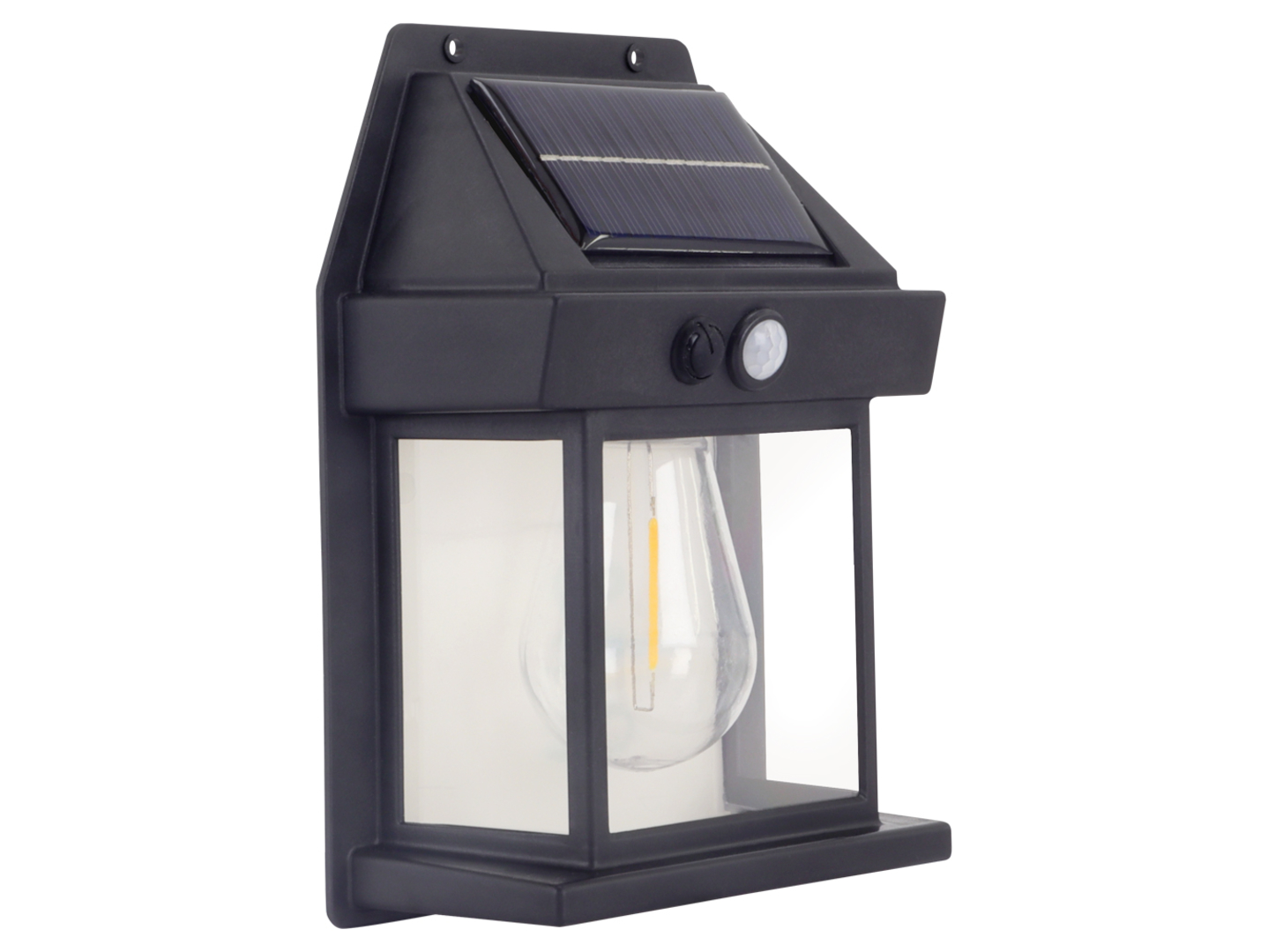 Kinkiet solarny Rabi LED czarny