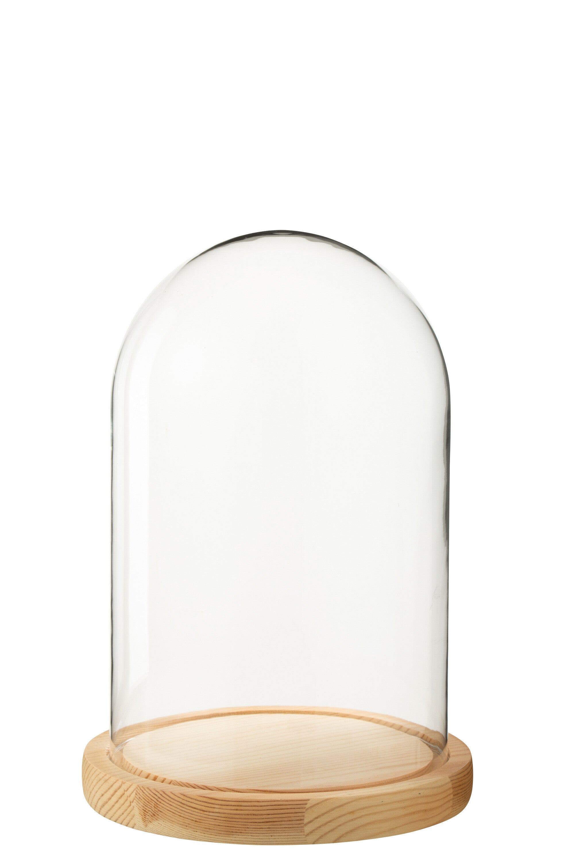 J-Line Decoratieve stolp - glas - naturel - medium