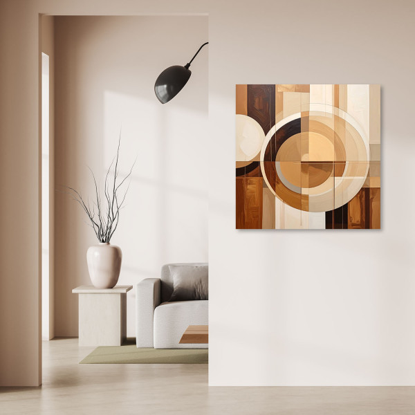 Obraz do salonu sypialni biura, Abstrakcyjne geometryczne formy 20x20