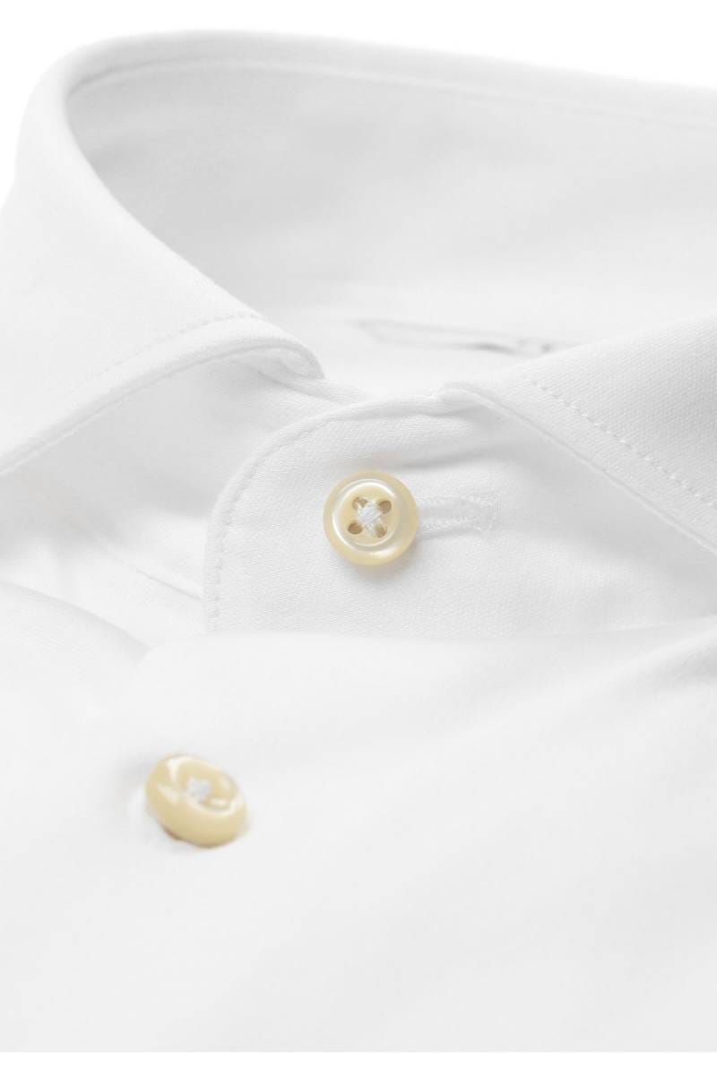 ETERNA 1863 Soft Tailoring Slim Fit Jerseyhemd weiss, Einfarbig