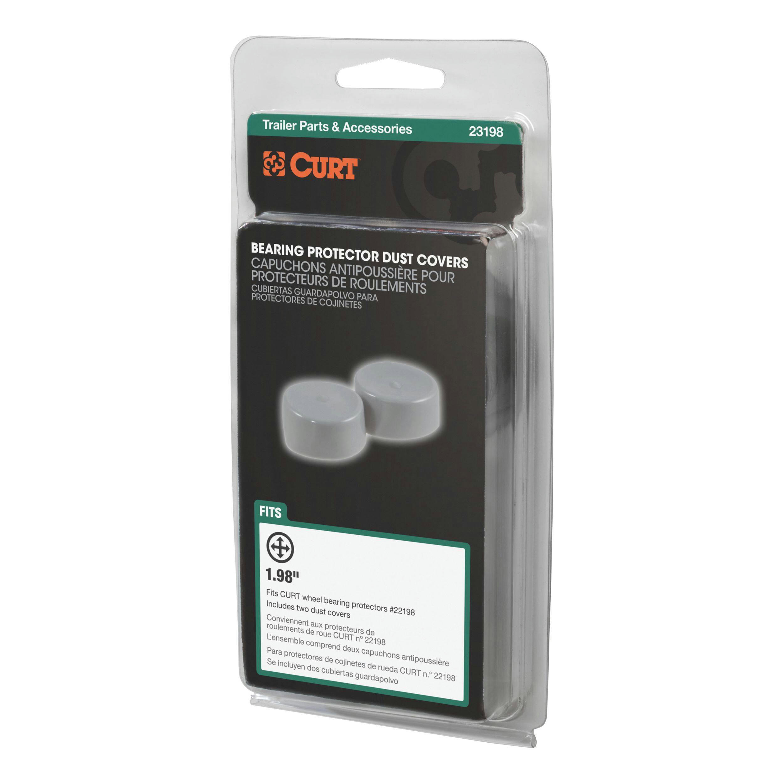 CURT Bearing Protector Dust Covers, 1.98-in, 2-pk